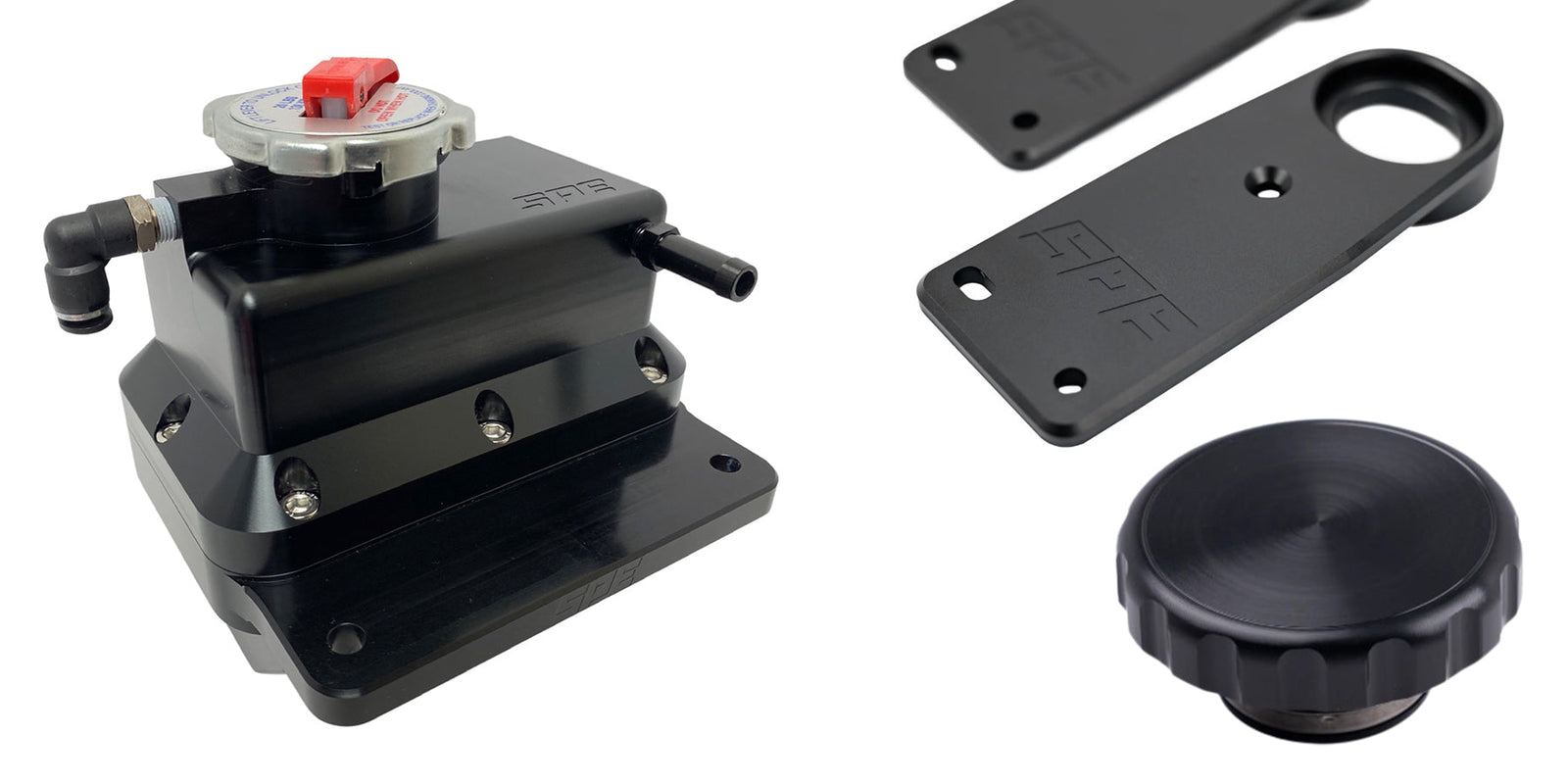 Mustang Cooling System Trifecta: SPE Billet Radiator Mounts, Degas Bottle Upgrade and Billet Radiator Cap