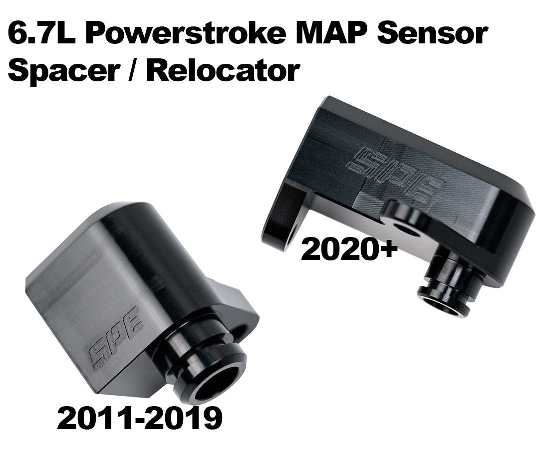 Your MAP sensor is tired of eating soot. Relocate it and let it live a better life: SPE MAP Sensor Spacers