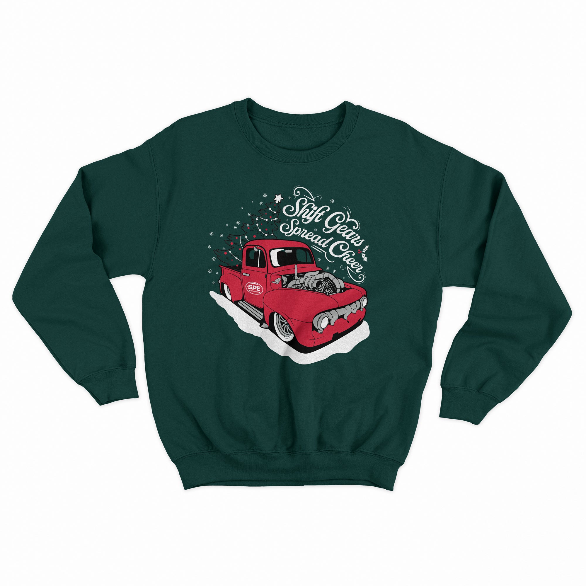 SPE Motorsport Christmas Sweatshirt - Featuring "The Little Red Truck"