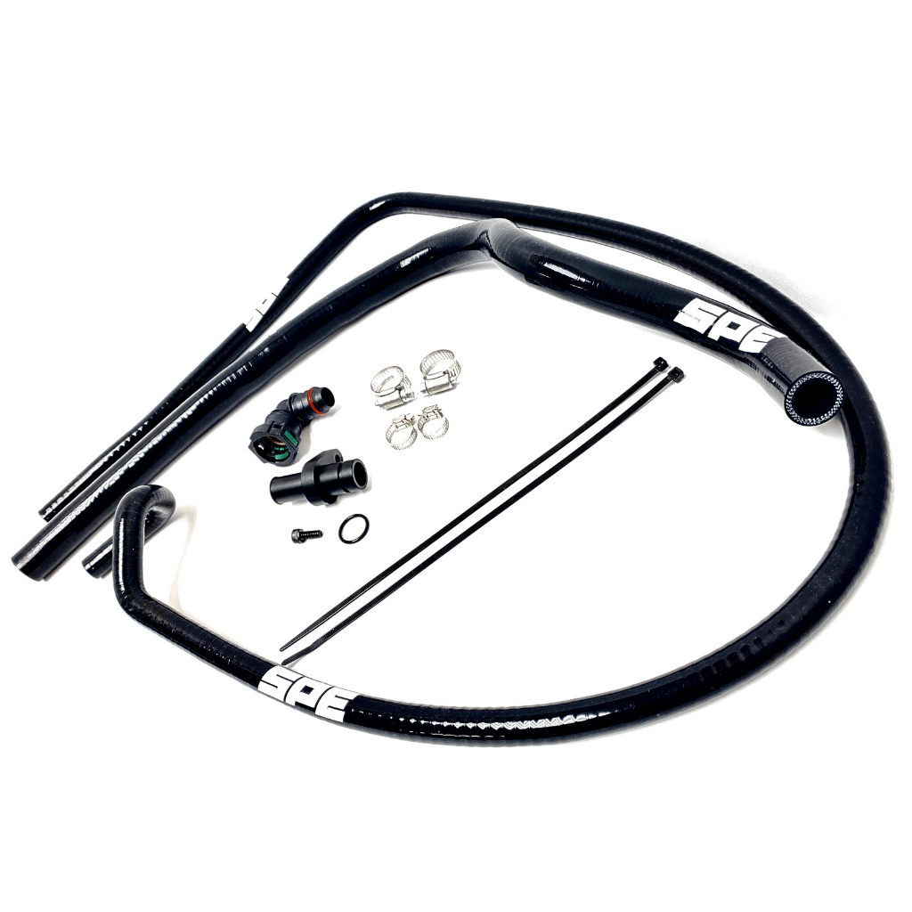 SPE Motorsport 6.7 Powerstroke Coolant Hose Reroute Kit- all parts