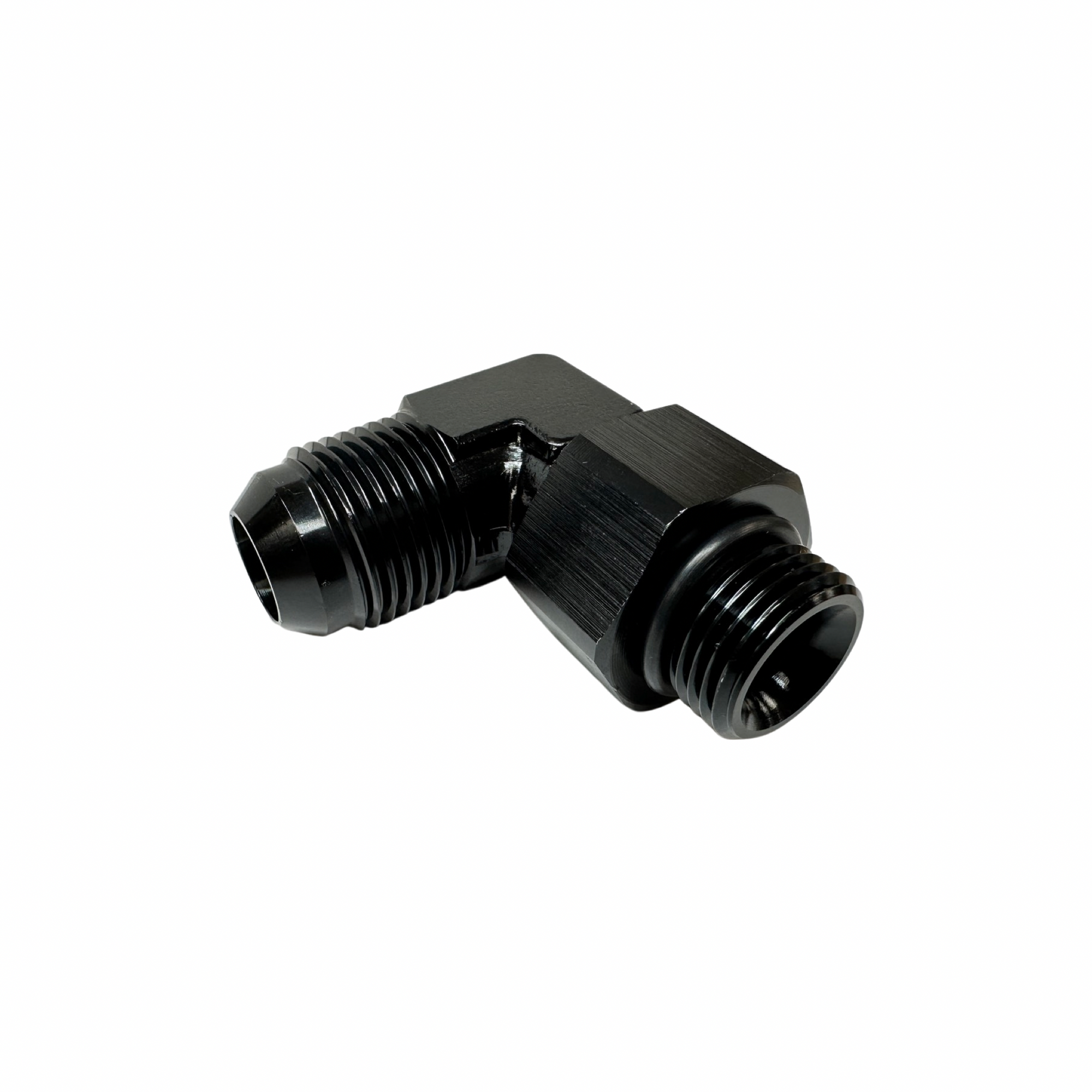 Motorsport Fab -10AN Male To -8AN O-Ring Port Swivel 90 Degree